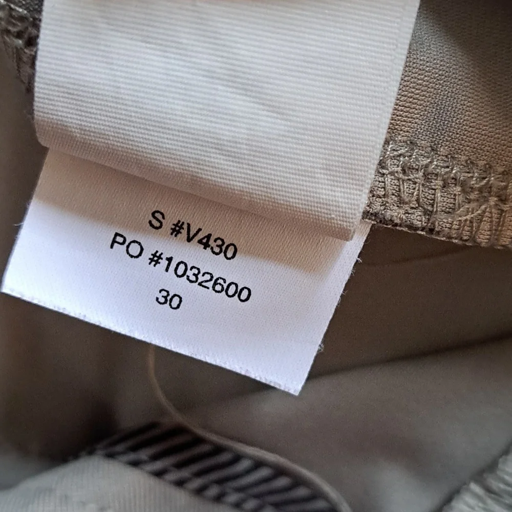Vuori Mens‎ Meta Grey Stone 5-Pocket Stretch Casual/Athleisure Pants 30x32